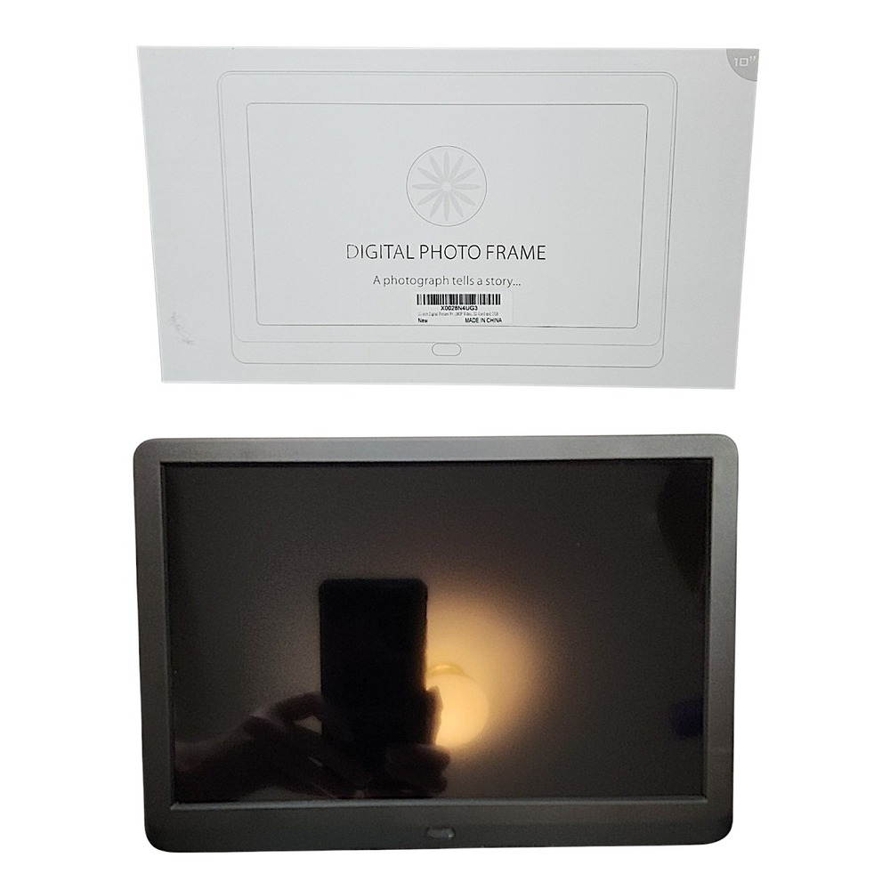 Sonida Digital Photo Frame 10" Black 1080P Video SD USB P100 Smart Wifi Gift NEW